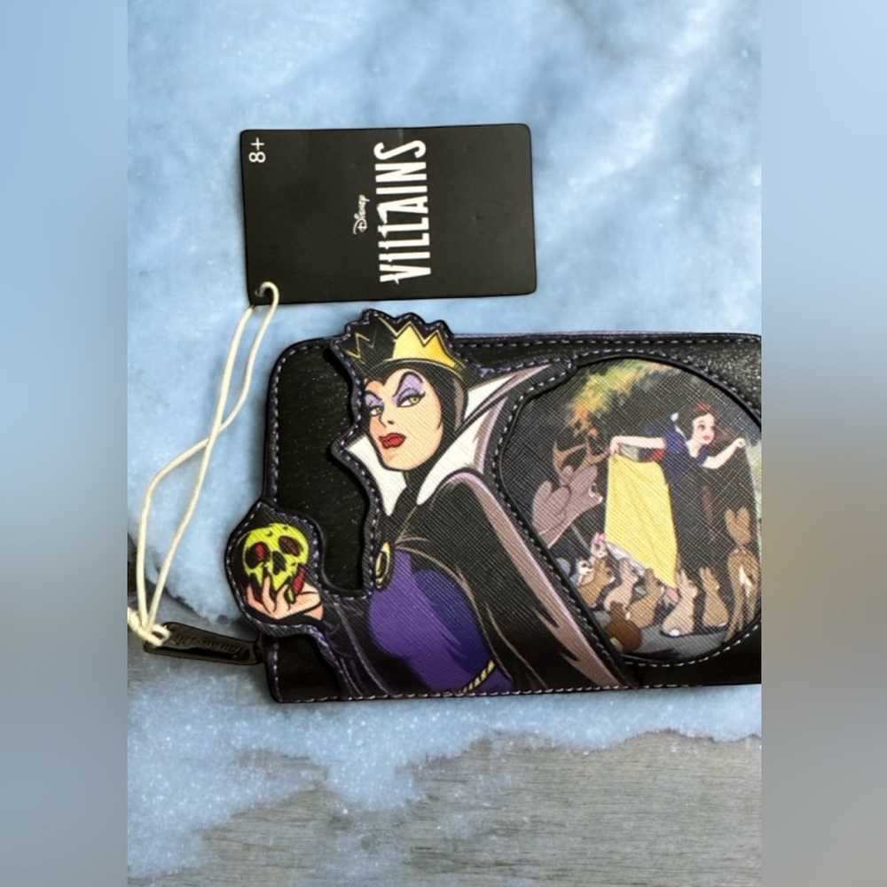 Loungefly Disney Villains Evil Queen Zip Around Wallet, inspired by Snow White